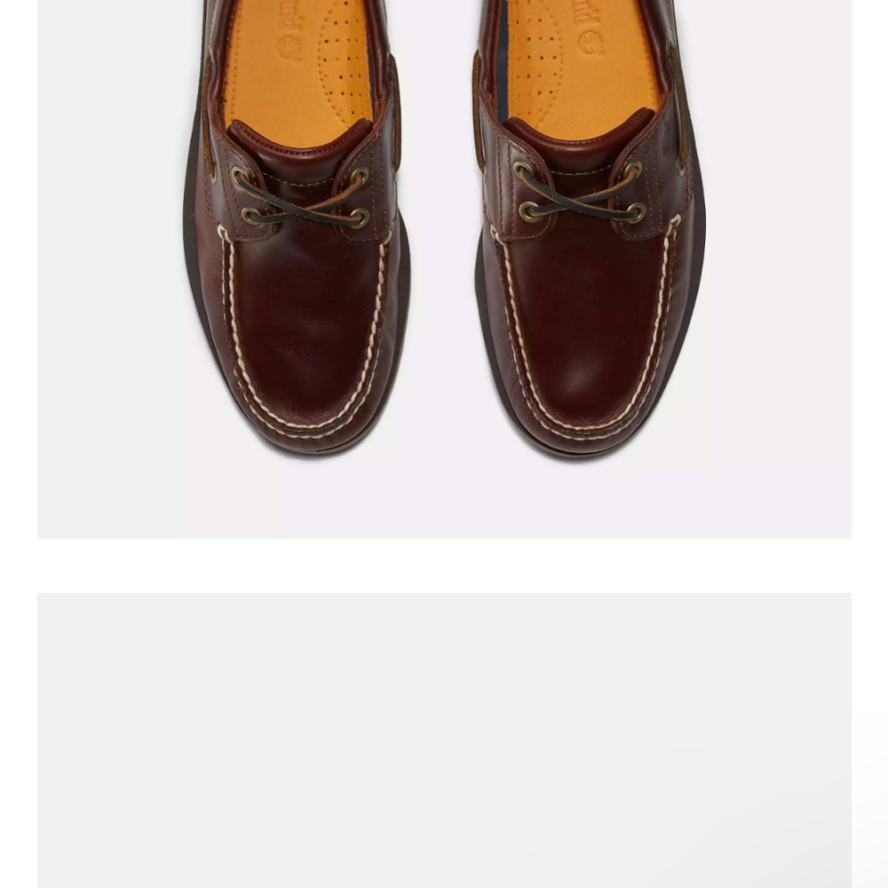 Timberland Men's Classic 2-Eye Boat Shoes size 15 new leather $200 value - Picture 3 of 8